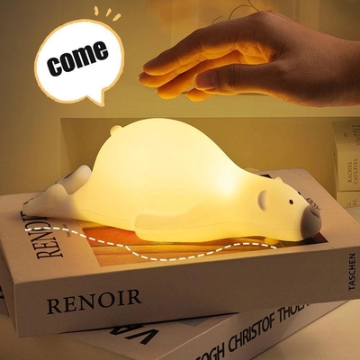 Dragen de gift Geleide Kinderen die Nacht Licht Navulbaar Silicone Squishy slapen Desktop